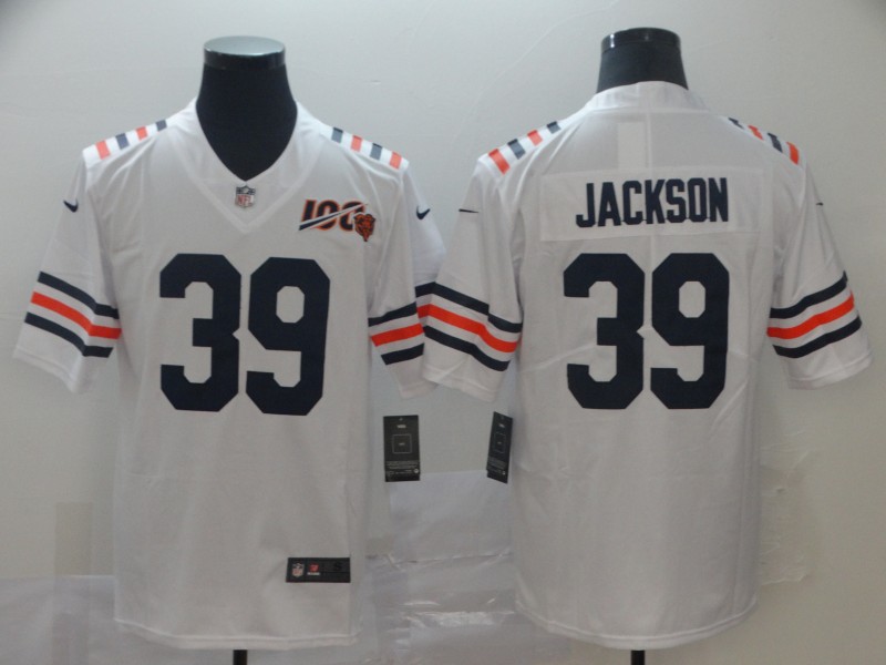 Men's Chicago Bears Eddie Jackson #39 White Jersey